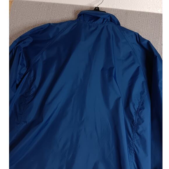 Nike Vintage Windbreaker Jacket XL Blue Y2K Embroidered Swoosh Track Performance - Picture 10 of 15